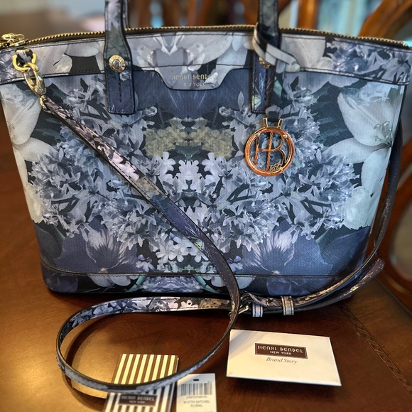 henri bendel Handbags - Henri Bendel West 57th Floral Kaleidoscope Saffiano Bag w/ Original Tags in EUC